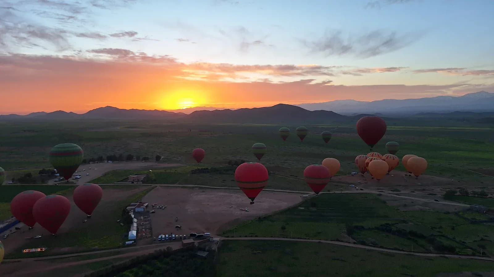 Sunrise Hot-Air Balloon Flight over the Moroccan Countryside
