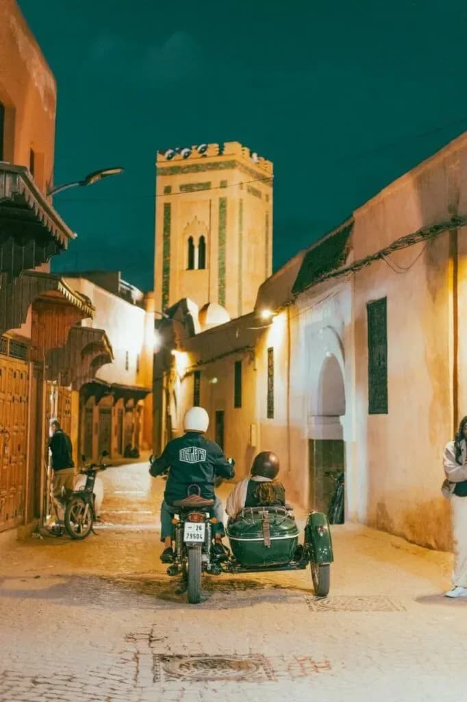 Moroccan Medina Sidecar Ride by Night