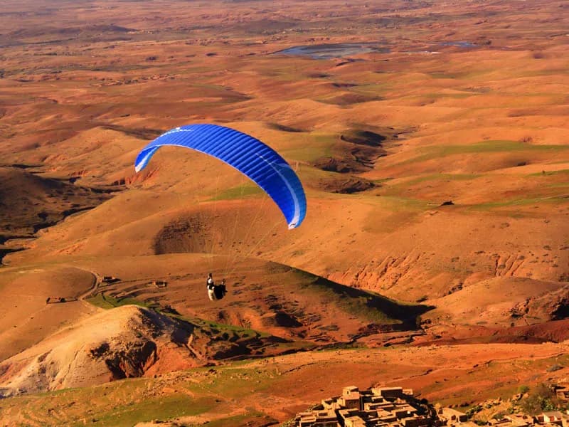 Paragliding Over Morocco’s Mountain Landscapes