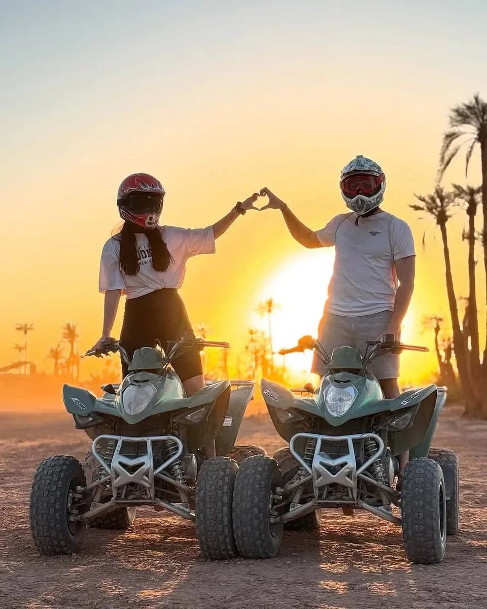 Desert Quad Biking and Camel Ride at Sunset