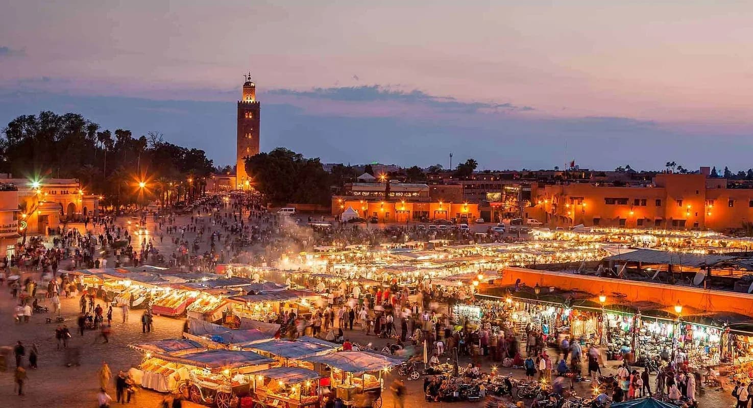 Moroccan Horizons: Marrakech, Palms, Mountains & Desert
