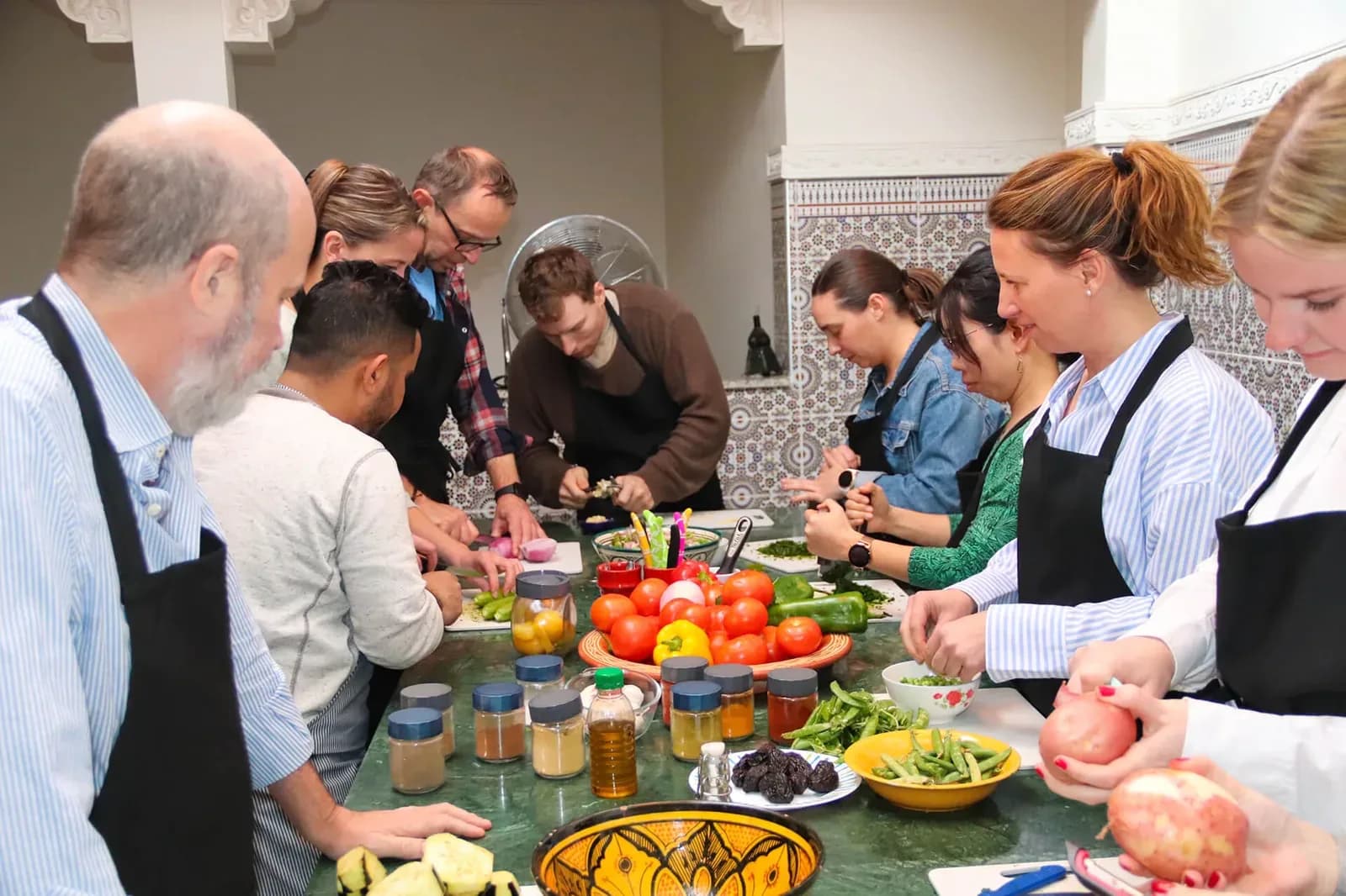 Moroccan Cooking Workshop with Market-Fresh Ingredients