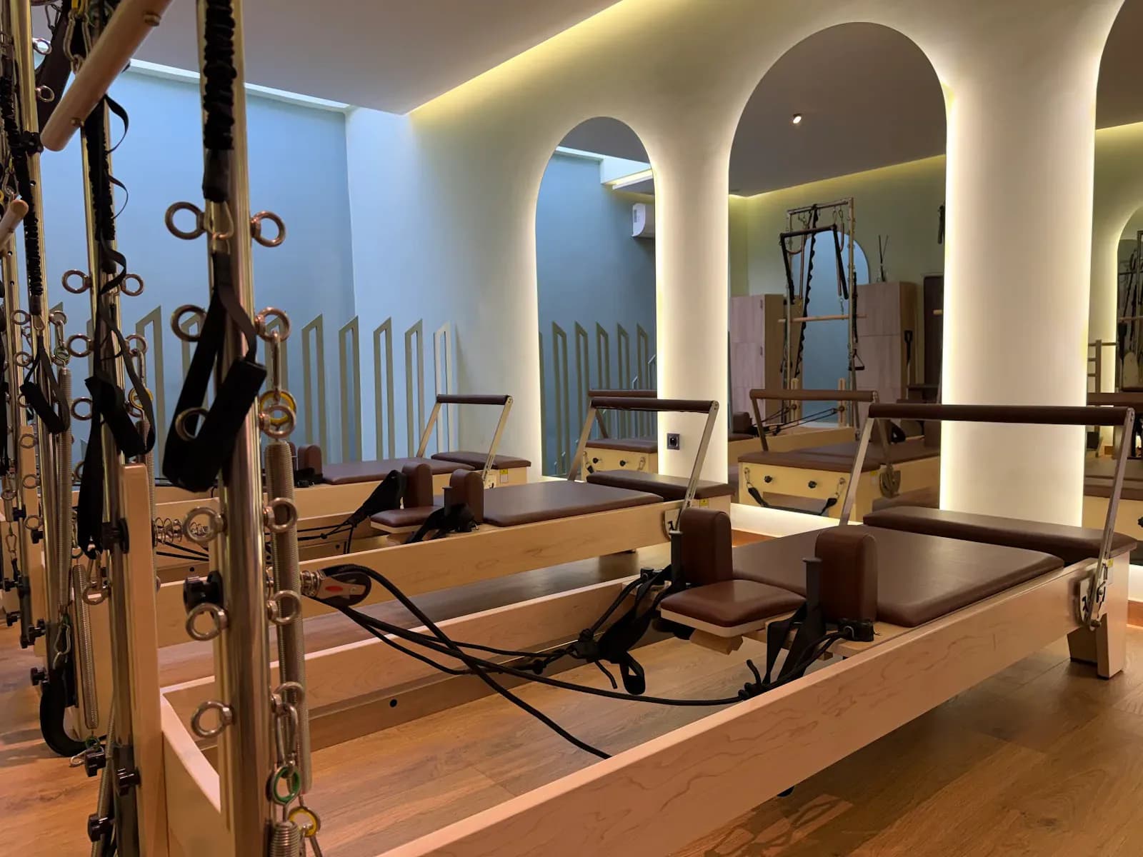 Reformer Pilates in a Serene Moroccan Studio