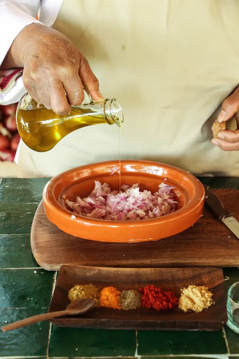 Moroccan Tagine Cooking Workshop in a Garden Setting