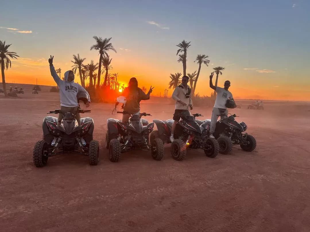 Sunset Quad Biking in the Moroccan Desert