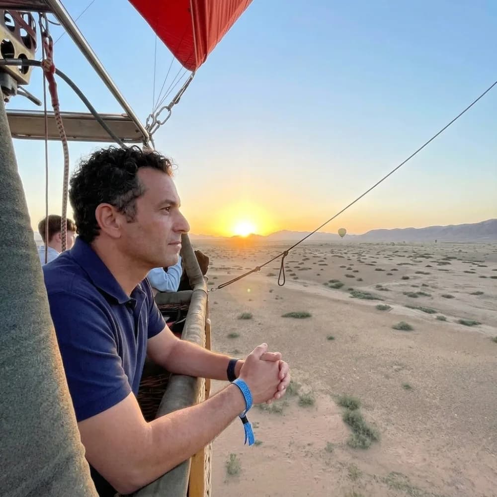 Sunrise Hot Air Balloon Flight Over the Moroccan Desert