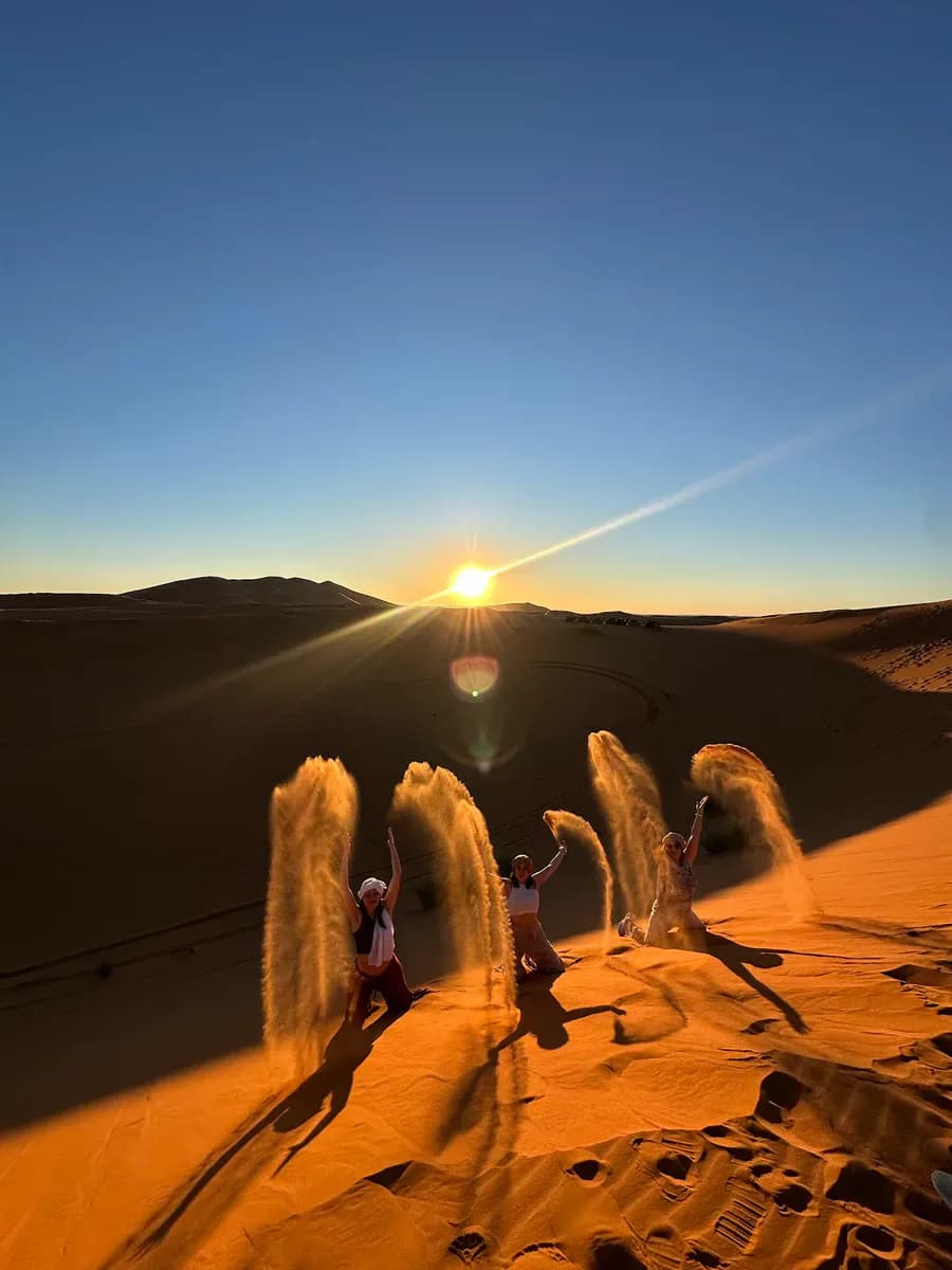 Sunset Camel Ride in the Moroccan Desert