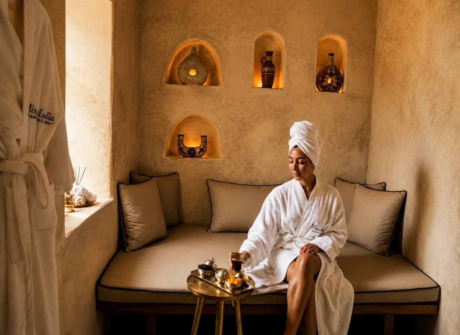 Moroccan Riad Wellness Retreat with Tea