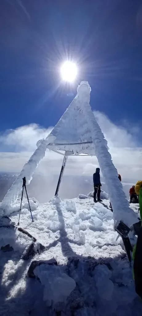 Snowy High Atlas Summit Ascent