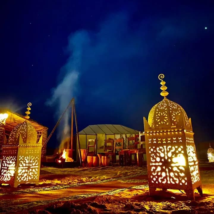 Overnight Desert Glamping Under Moroccan Skies