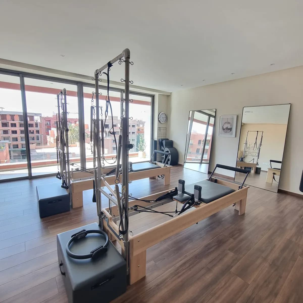 Guided Pilates Session in a Bright Moroccan Studio