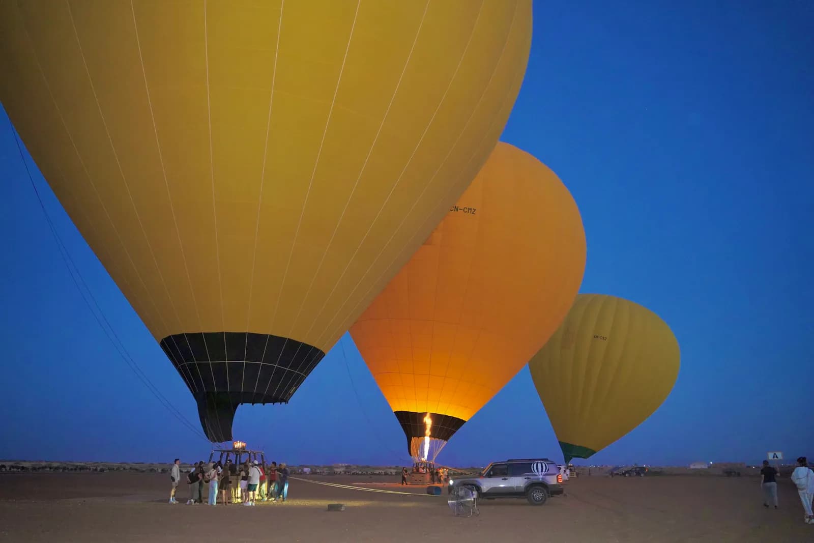 Sunrise Hot Air Balloon Flight with Moroccan Breakfast